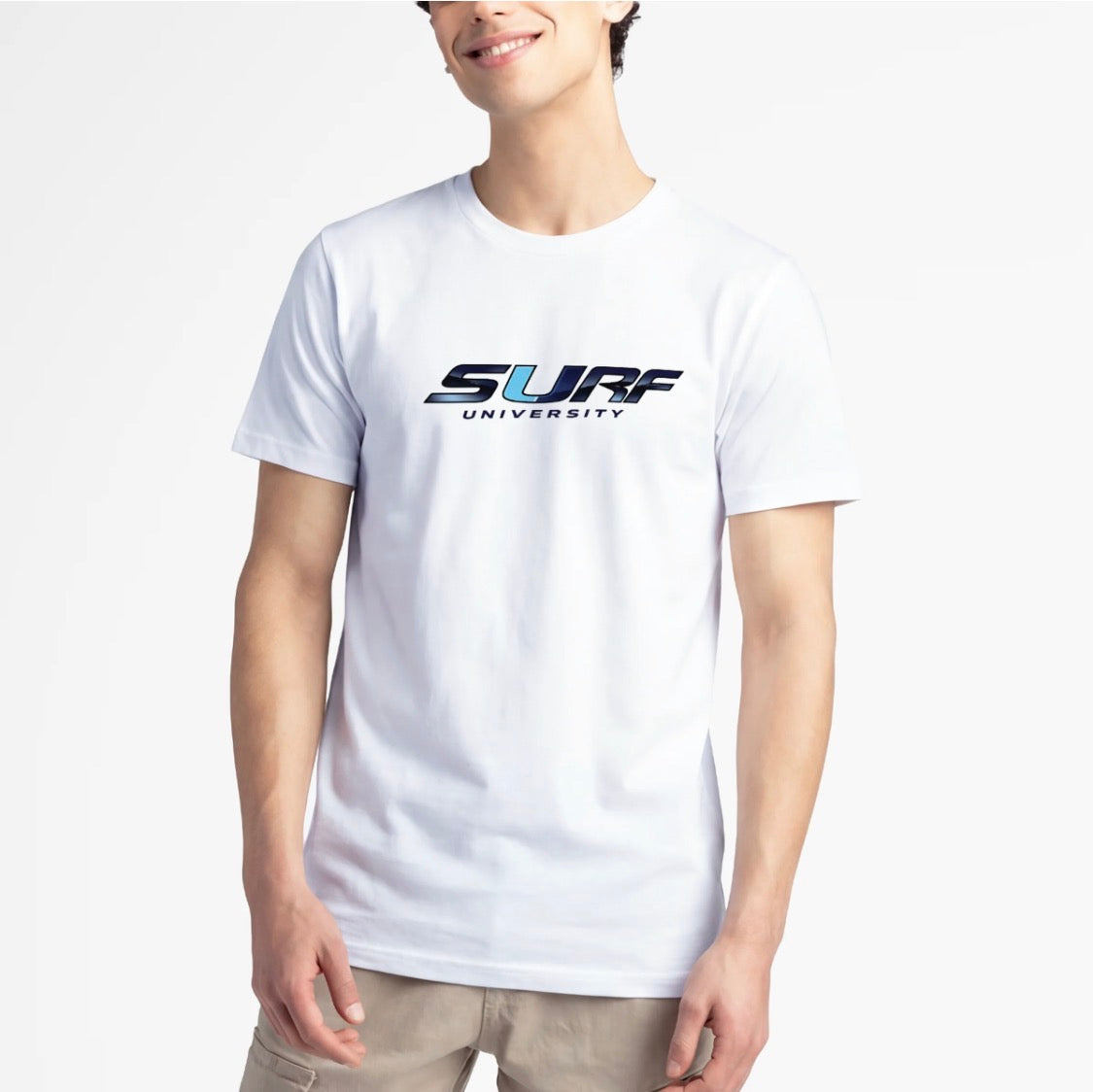 White Front Surf U Tee